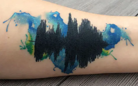 memorial voice recording tattoo