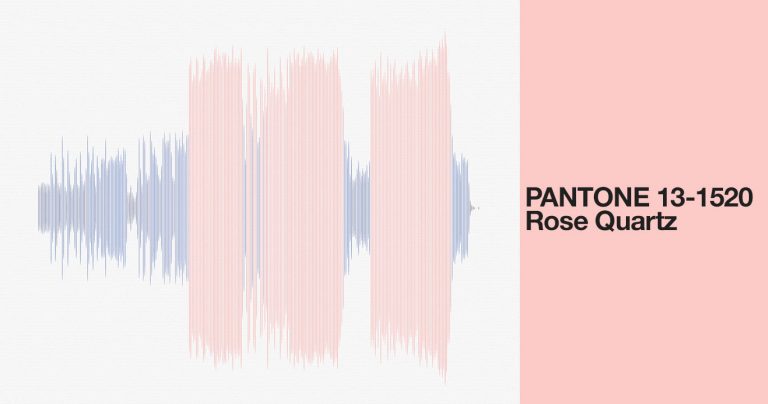 Je t’aime – tableau artistique d’ondes sonores sur SoundViz